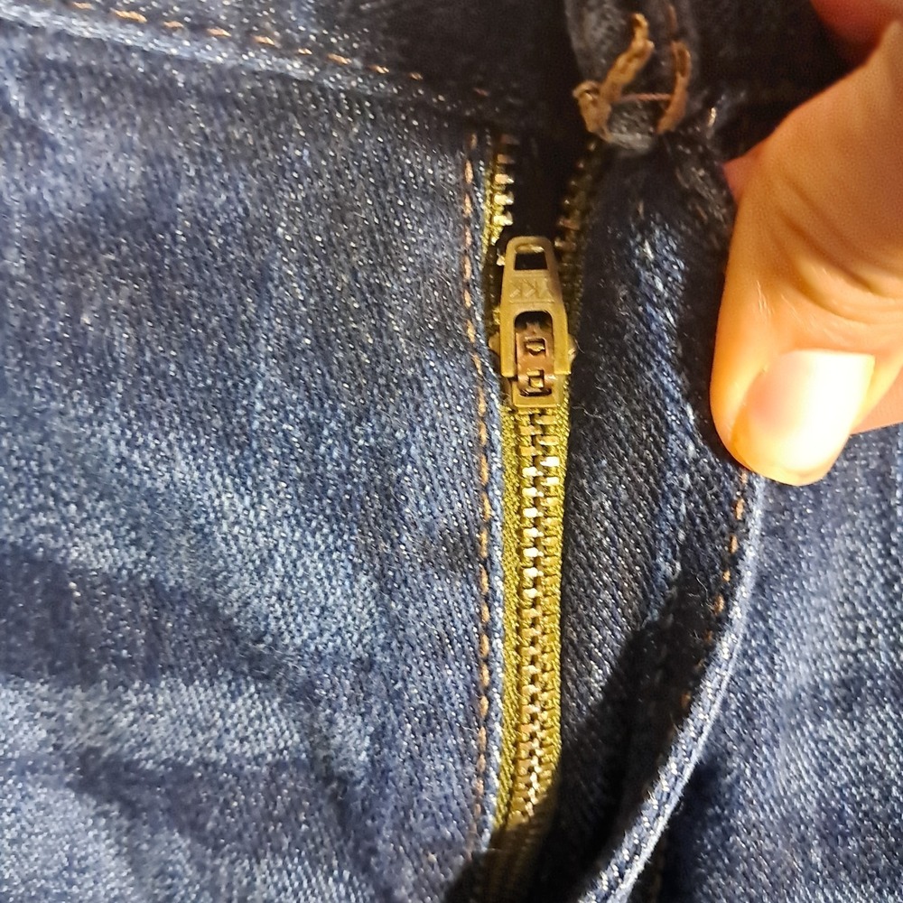 Ariat M5 Legacy Straight Jeans 34x34 Dark Wash Western Workwear Cowboy Wiskering - Picture 9 of 14